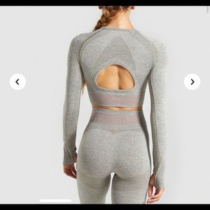 Gymshark flex long sleeve crop! Size medium